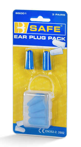 B-SAFE EAR PLUGS 3 PAIR/PACK